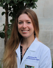 Head and shoulders portrait of Amanda Brown, M.D.