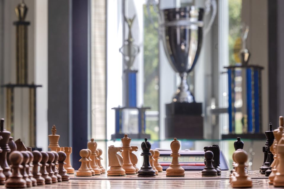 A chess board at SLU.