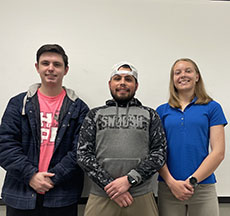 Gabriella Kohring, Daniel Rojo and Alex Wend  posed together