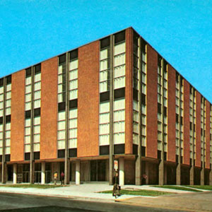 The library, shortly after it opened in 1959.