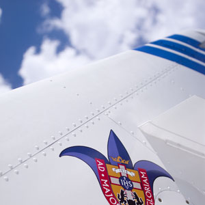 Parks College Plane with SLU Logo